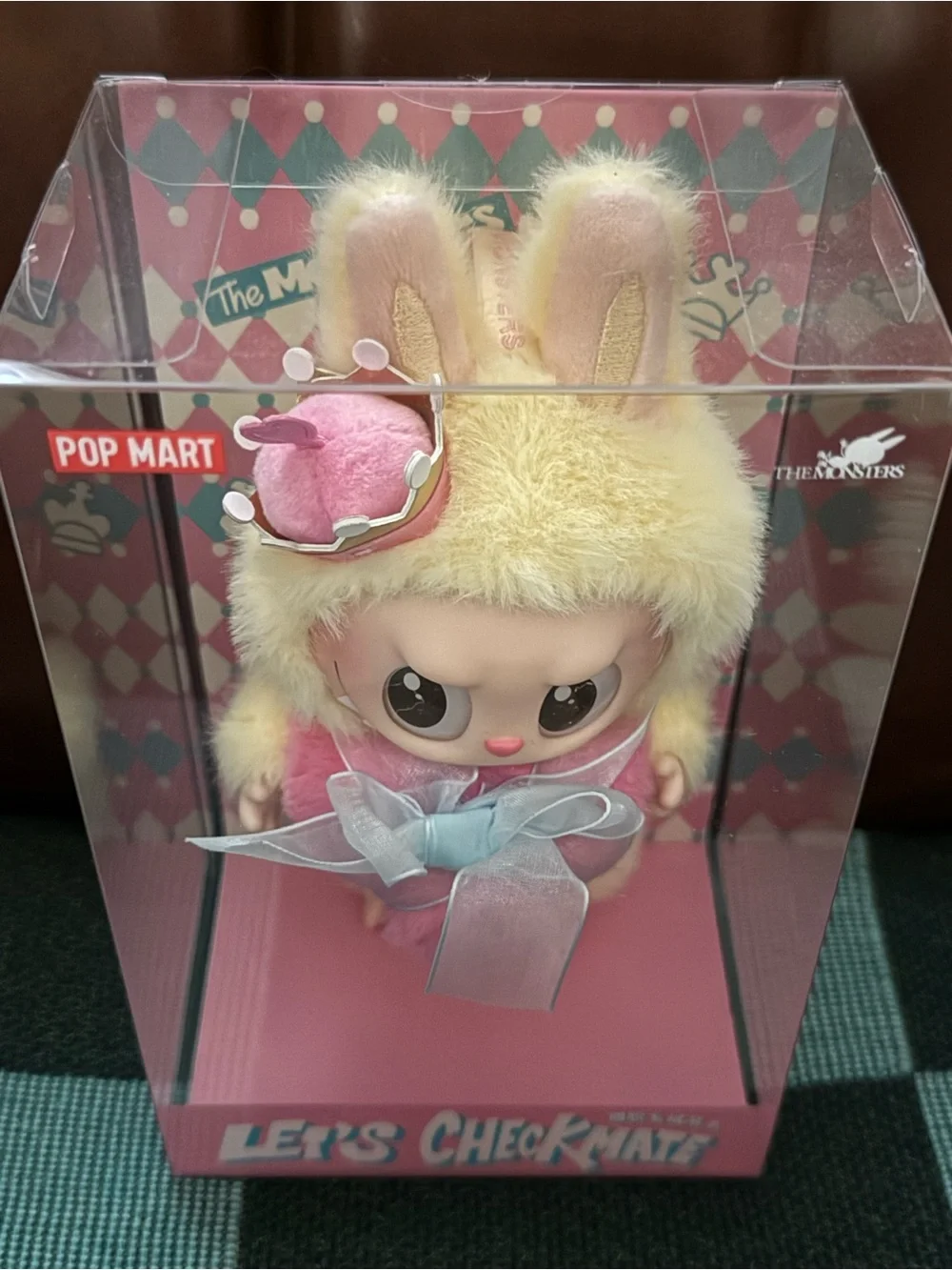 NIB POP MART Let's Checkmate Labubu Plush Pendant